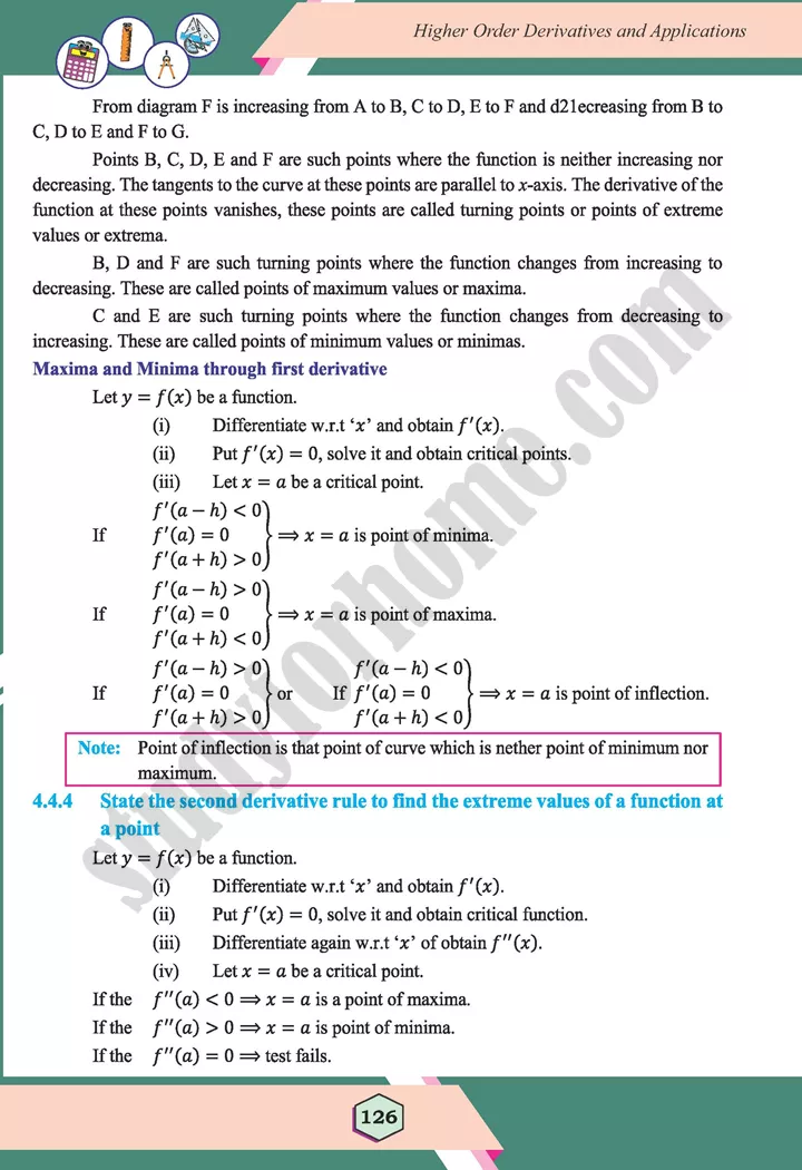 unit 4 higher order derivatives and applications maths 12th 24