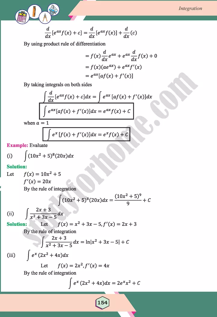 unit 6 integration maths 12th 07