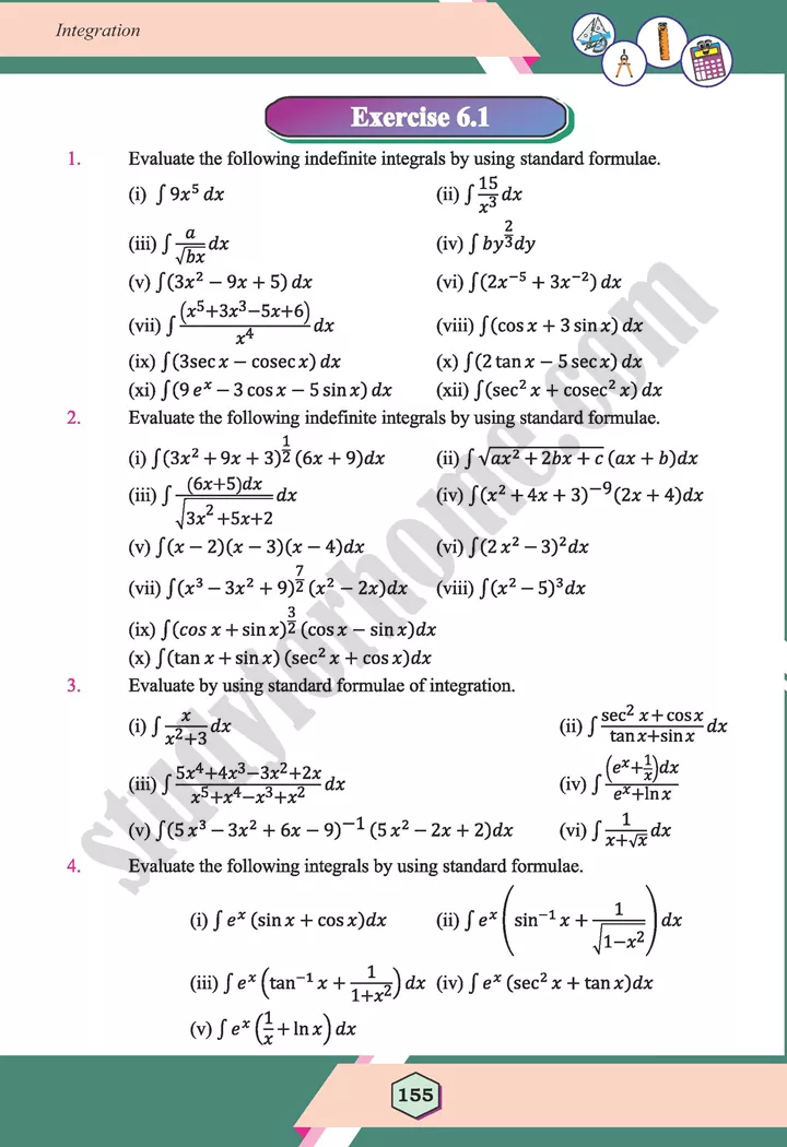 unit 6 integration maths 12th 08