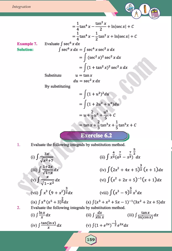 unit 6 integration maths 12th 12