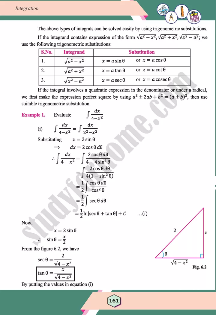 unit 6 integration maths 12th 14