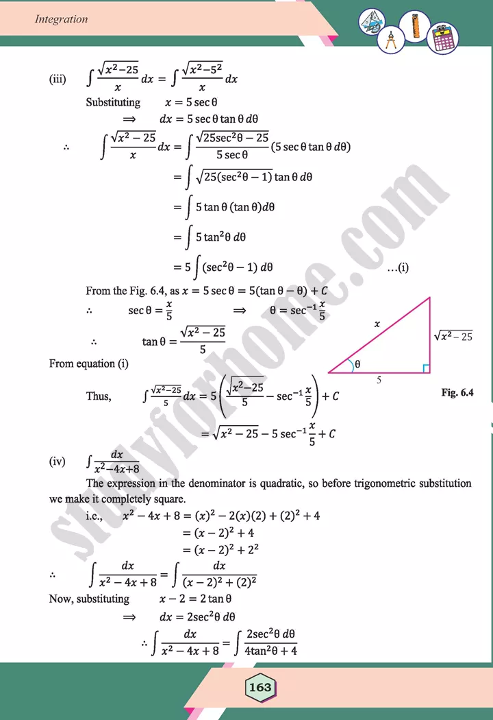 unit 6 integration maths 12th 16