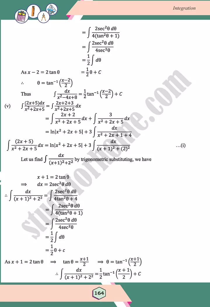 unit 6 integration maths 12th 17