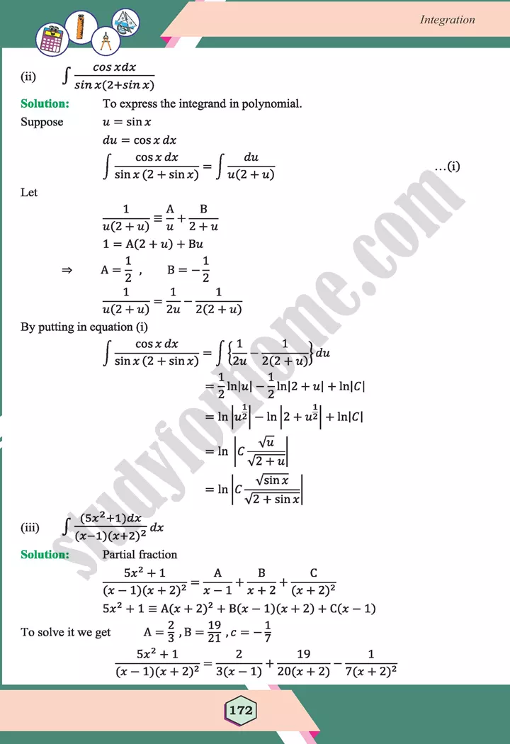 unit 6 integration maths 12th 25