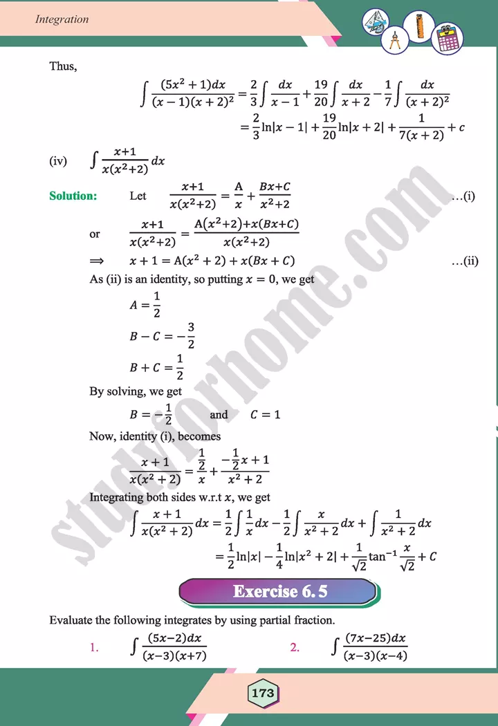 unit 6 integration maths 12th 26