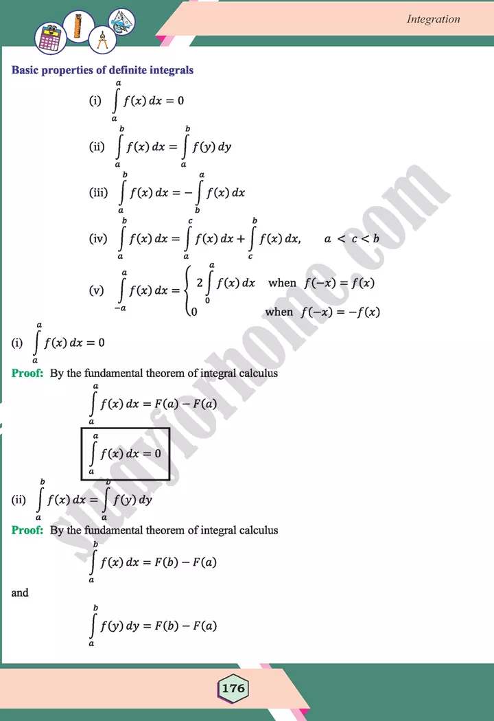 unit 6 integration maths 12th 29