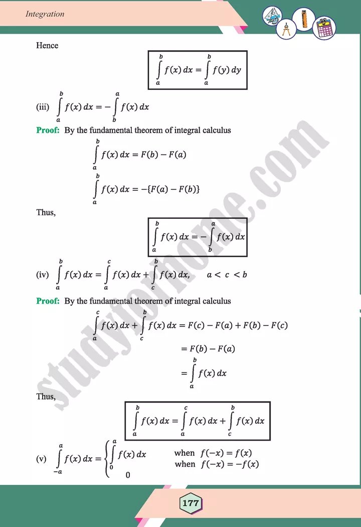 unit 6 integration maths 12th 30