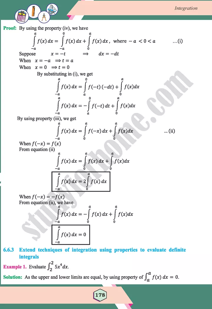 unit 6 integration maths 12th 31