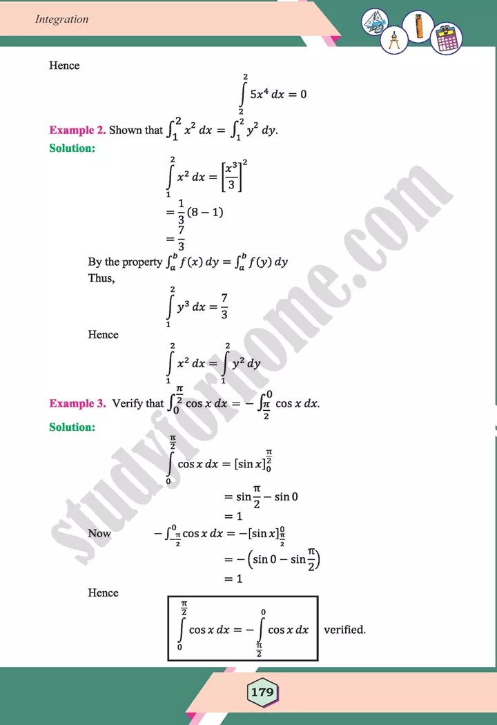 unit 6 integration maths 12th 32