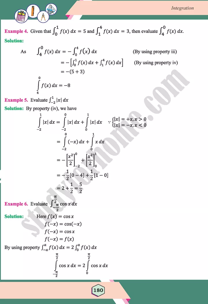 unit 6 integration maths 12th 33