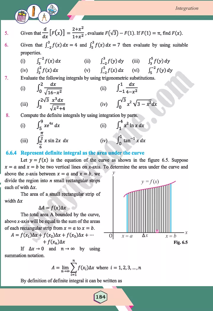 unit 6 integration maths 12th 37