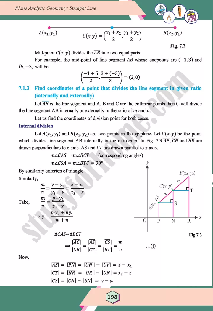 unit 7 plane analytic geometry straight line maths 12th 02