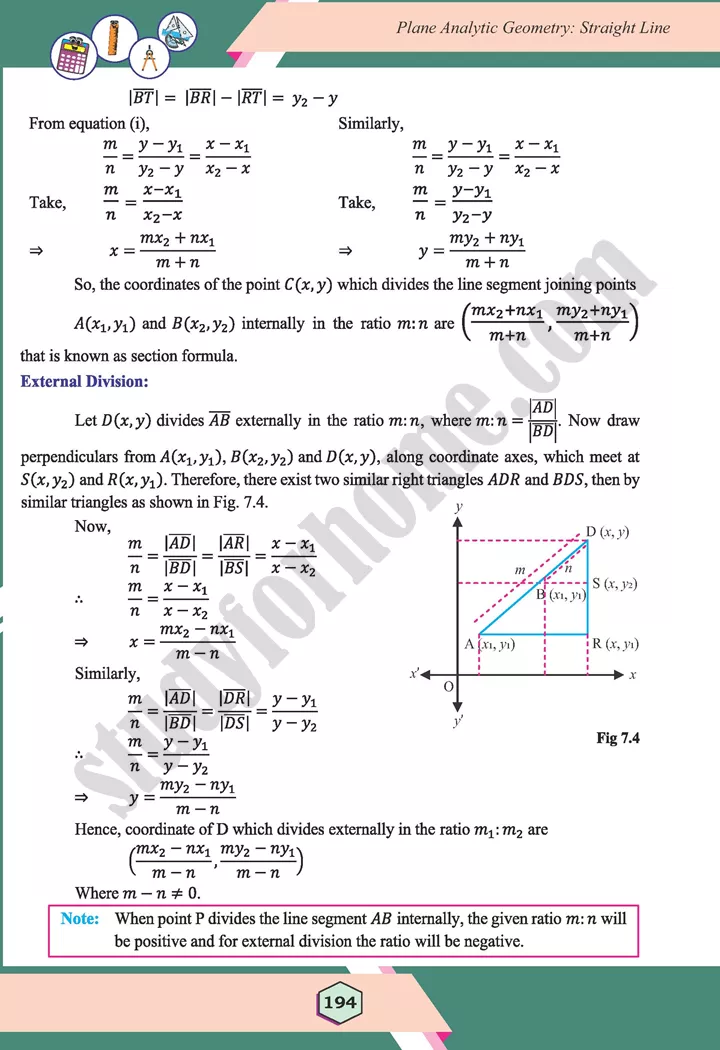 unit 7 plane analytic geometry straight line maths 12th 03