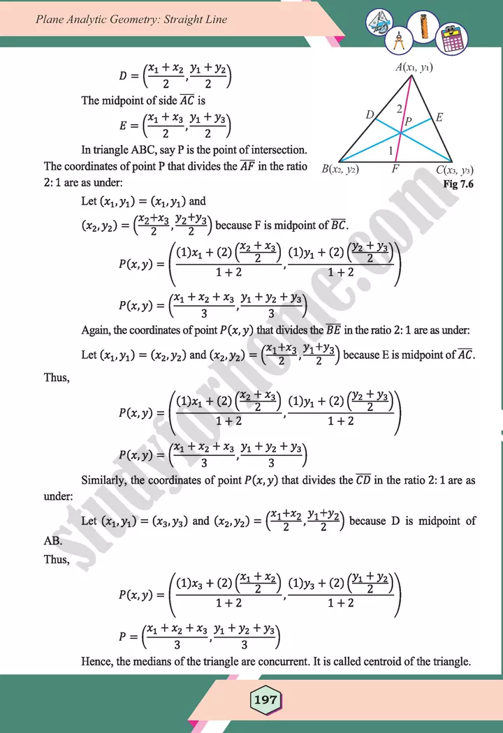 unit 7 plane analytic geometry straight line maths 12th 06