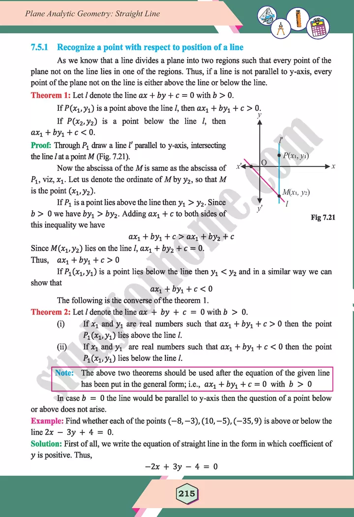 unit 7 plane analytic geometry straight line maths 12th 24