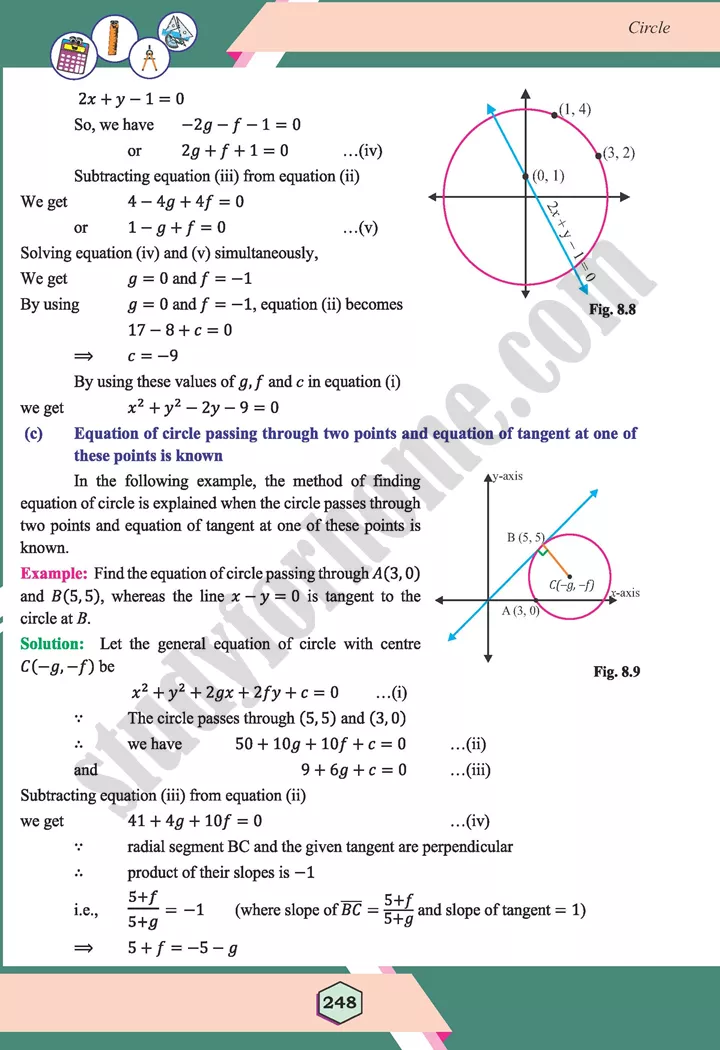 unit 8 circle maths 12th 08