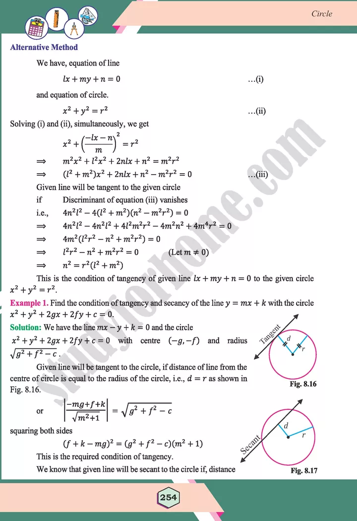 unit 8 circle maths 12th 14