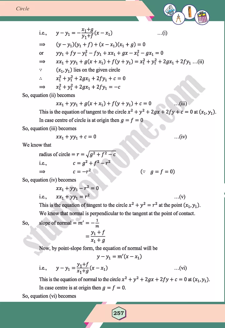 unit 8 circle maths 12th 17