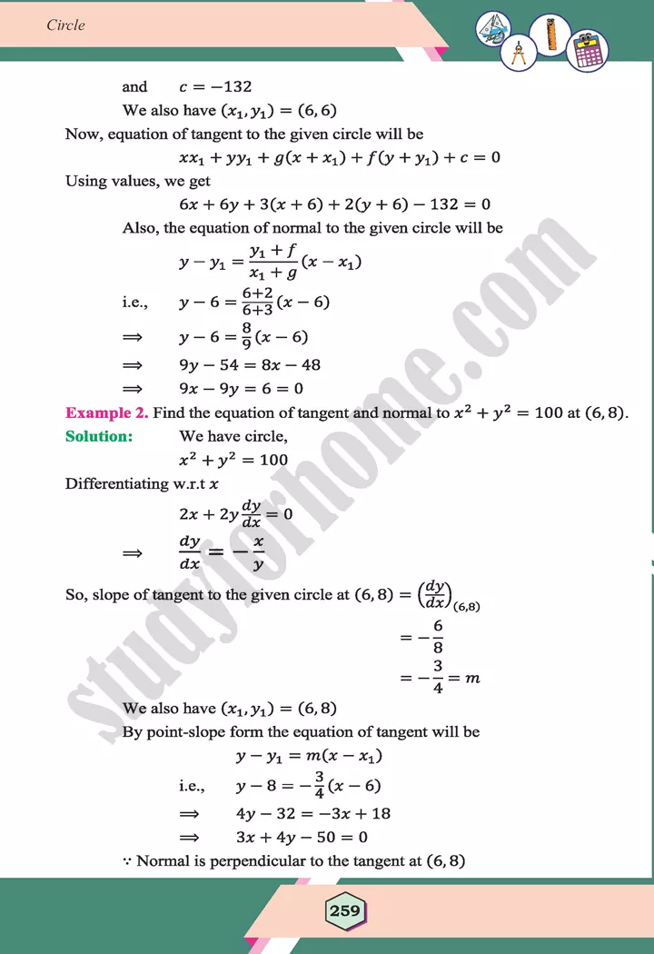 unit 8 circle maths 12th 19