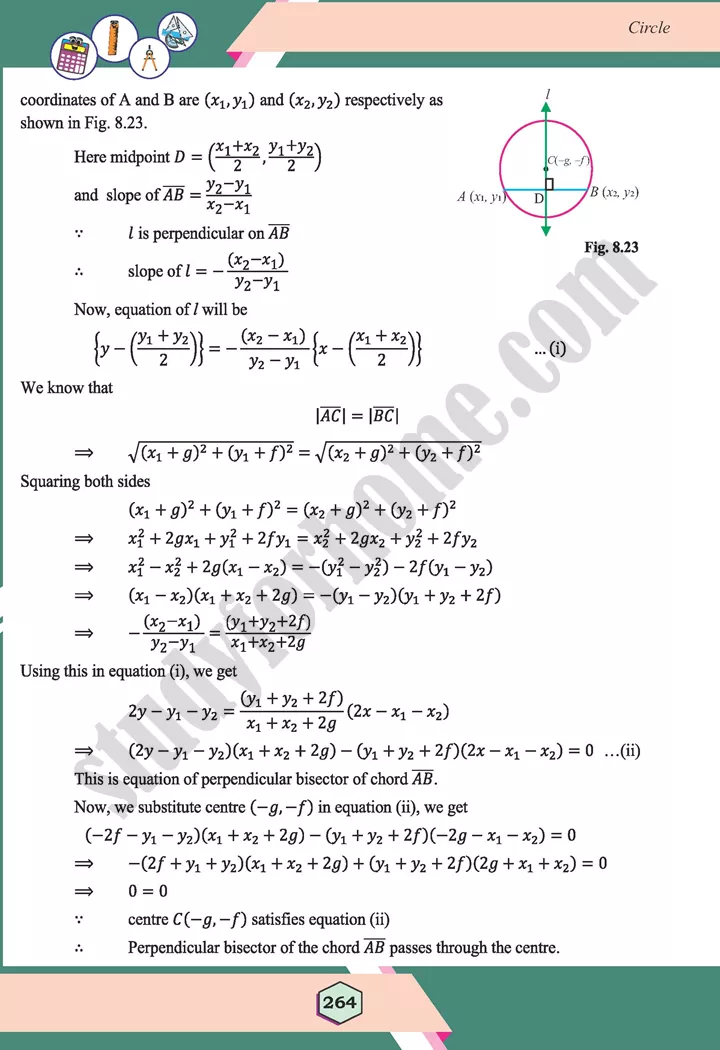 unit 8 circle maths 12th 24