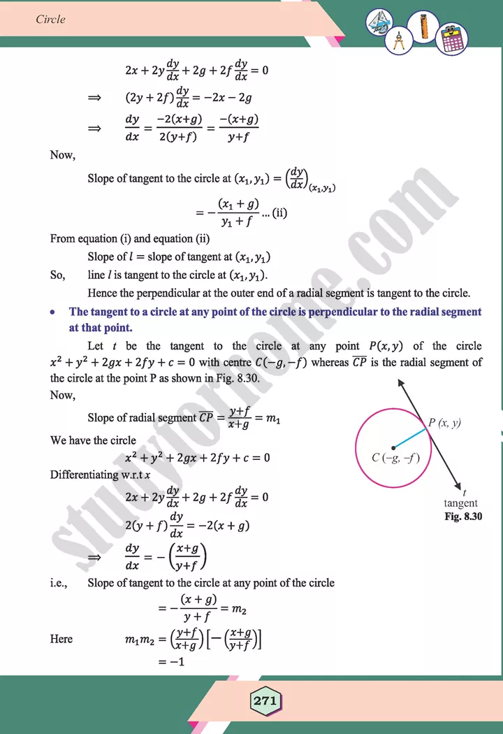 unit 8 circle maths 12th 31