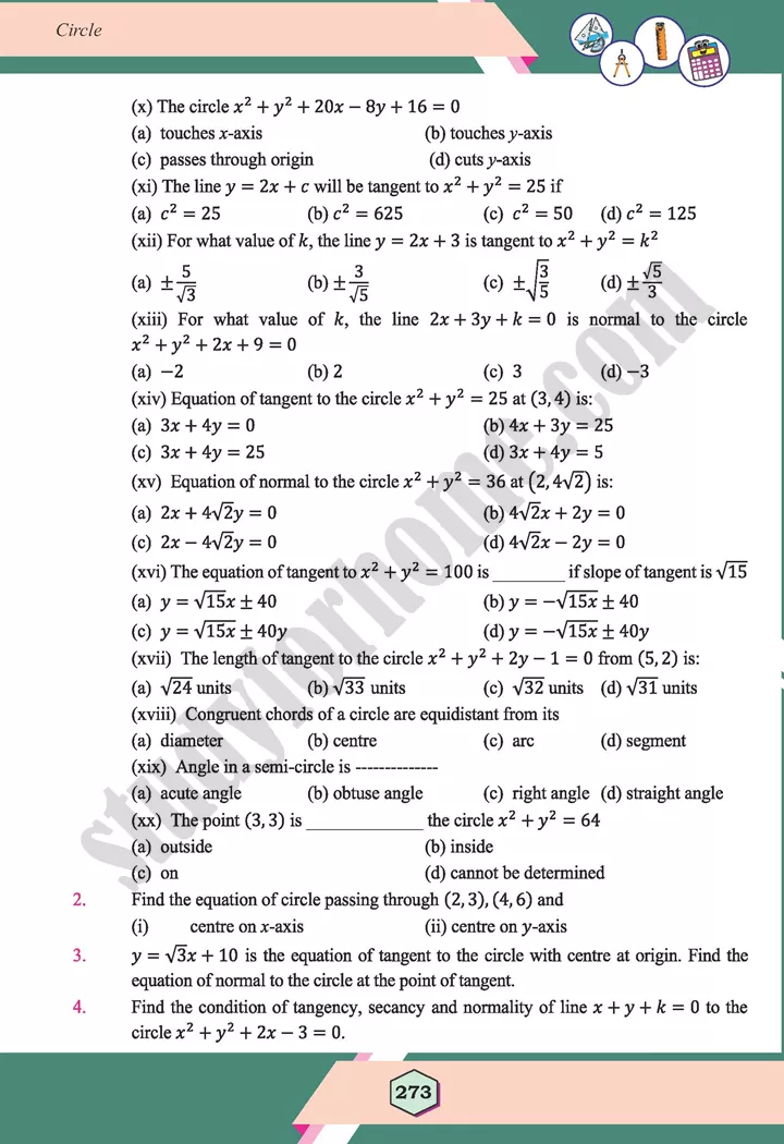 unit 8 circle maths 12th 33