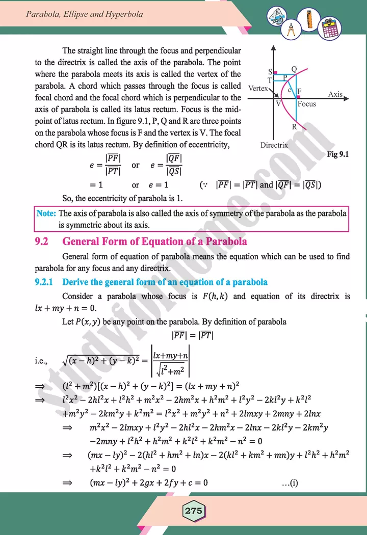 unit 9 parabola ellipse and hyperbola maths 12th 02