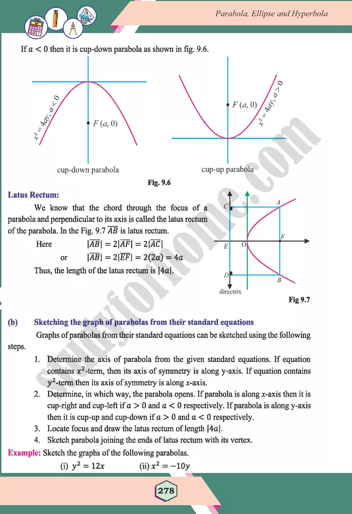 unit 9 parabola ellipse and hyperbola maths 12th 05