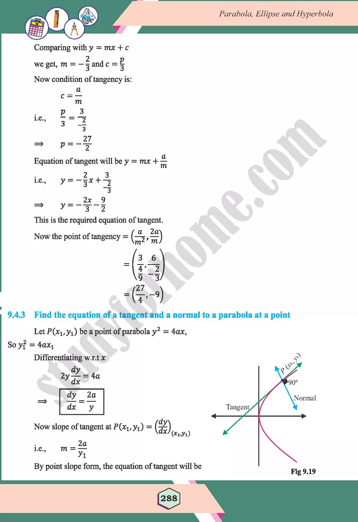 unit 9 parabola ellipse and hyperbola maths 12th 15