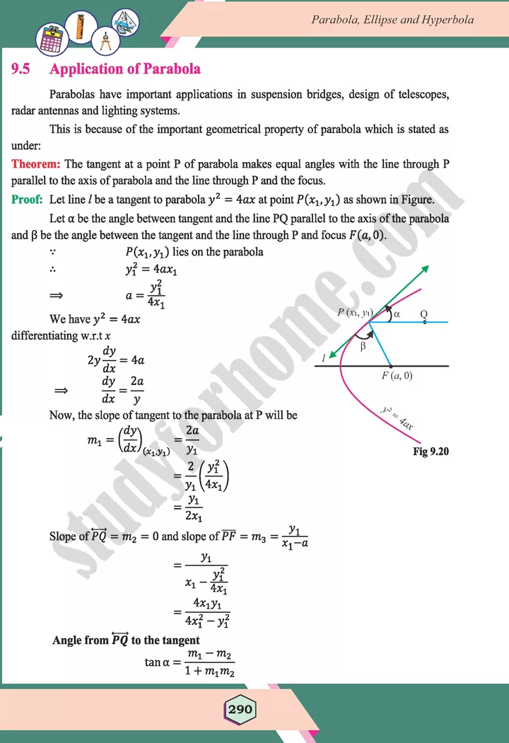 unit 9 parabola ellipse and hyperbola maths 12th 17