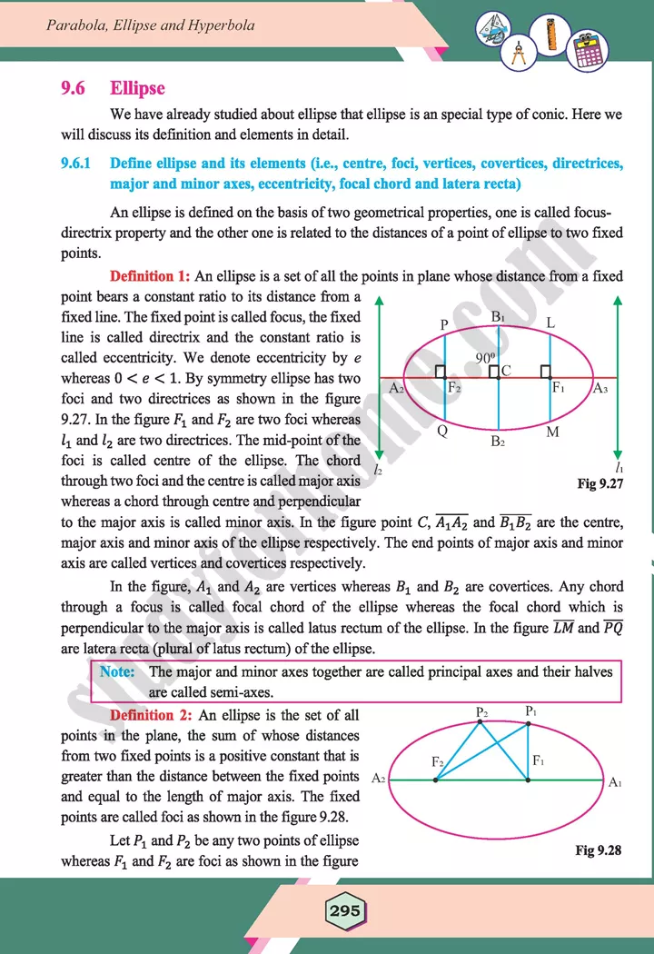 unit 9 parabola ellipse and hyperbola maths 12th 22