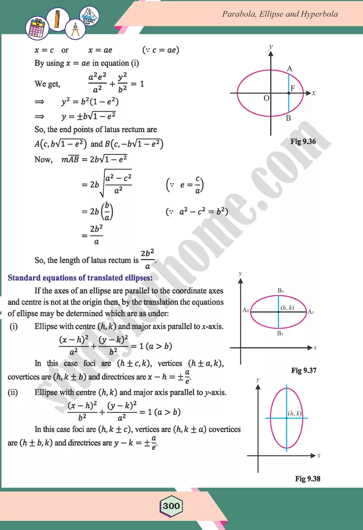 unit 9 parabola ellipse and hyperbola maths 12th 27