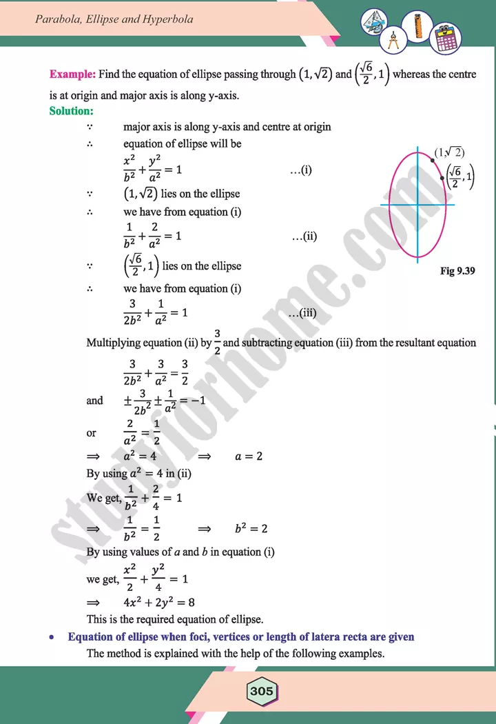 unit 9 parabola ellipse and hyperbola maths 12th 32