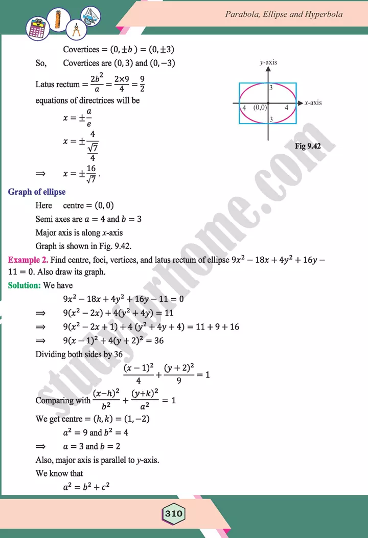 unit 9 parabola ellipse and hyperbola maths 12th 37