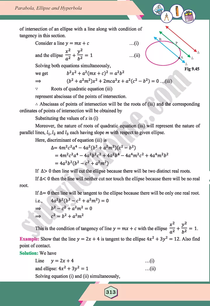 unit 9 parabola ellipse and hyperbola maths 12th 40