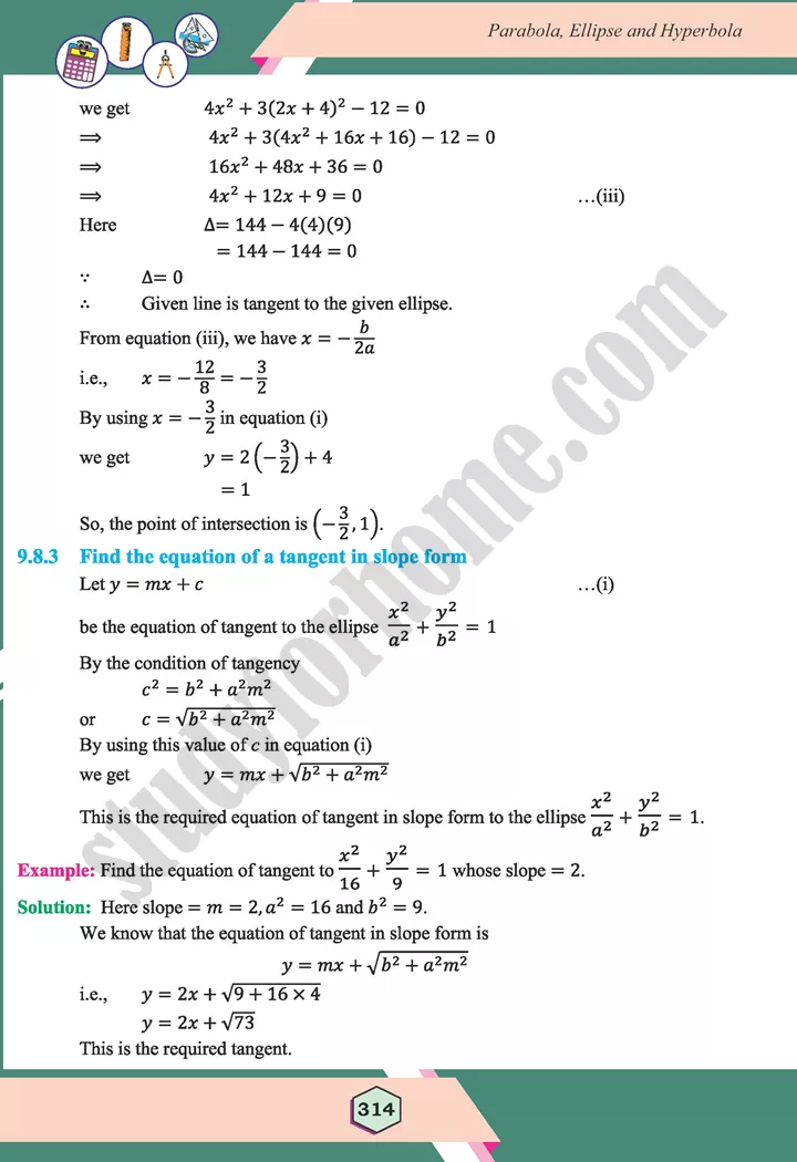 unit 9 parabola ellipse and hyperbola maths 12th 41