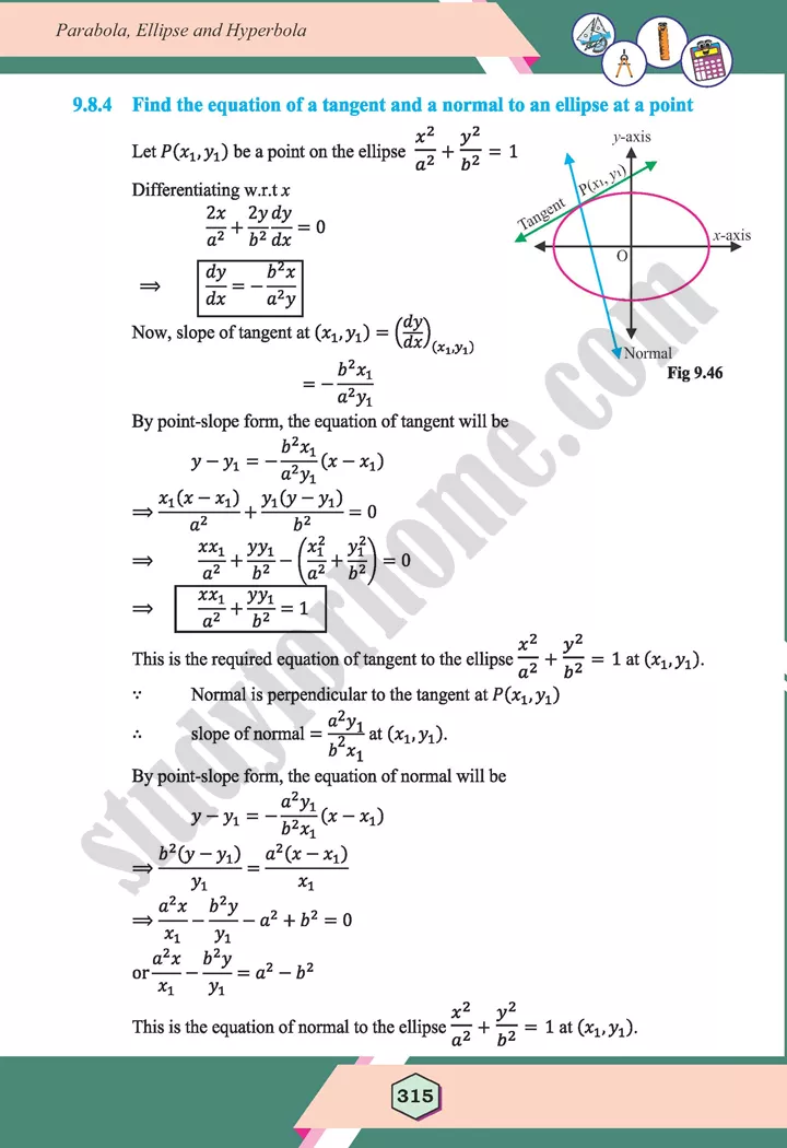 unit 9 parabola ellipse and hyperbola maths 12th 42