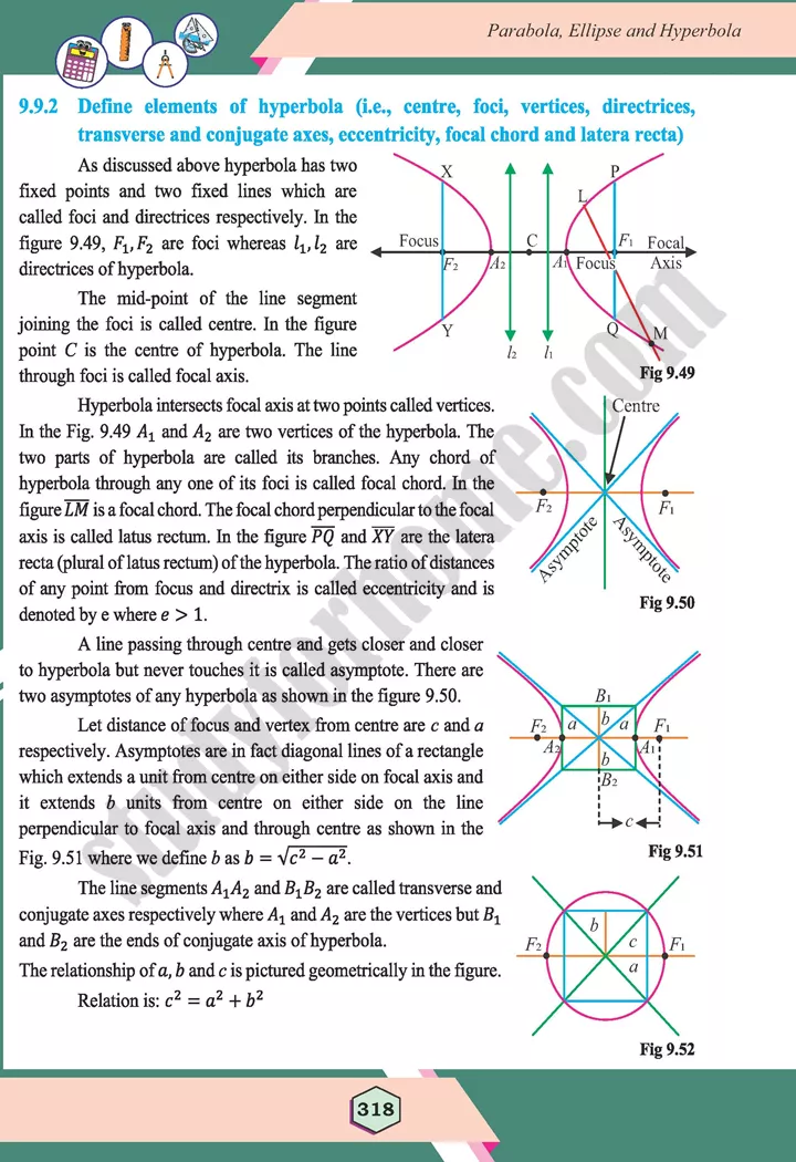 unit 9 parabola ellipse and hyperbola maths 12th 45