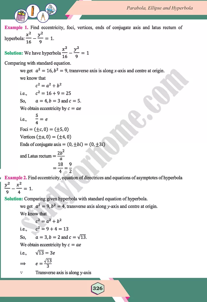 unit 9 parabola ellipse and hyperbola maths 12th 53