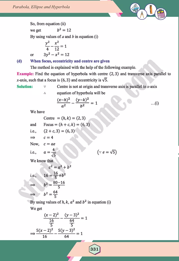 unit 9 parabola ellipse and hyperbola maths 12th 58