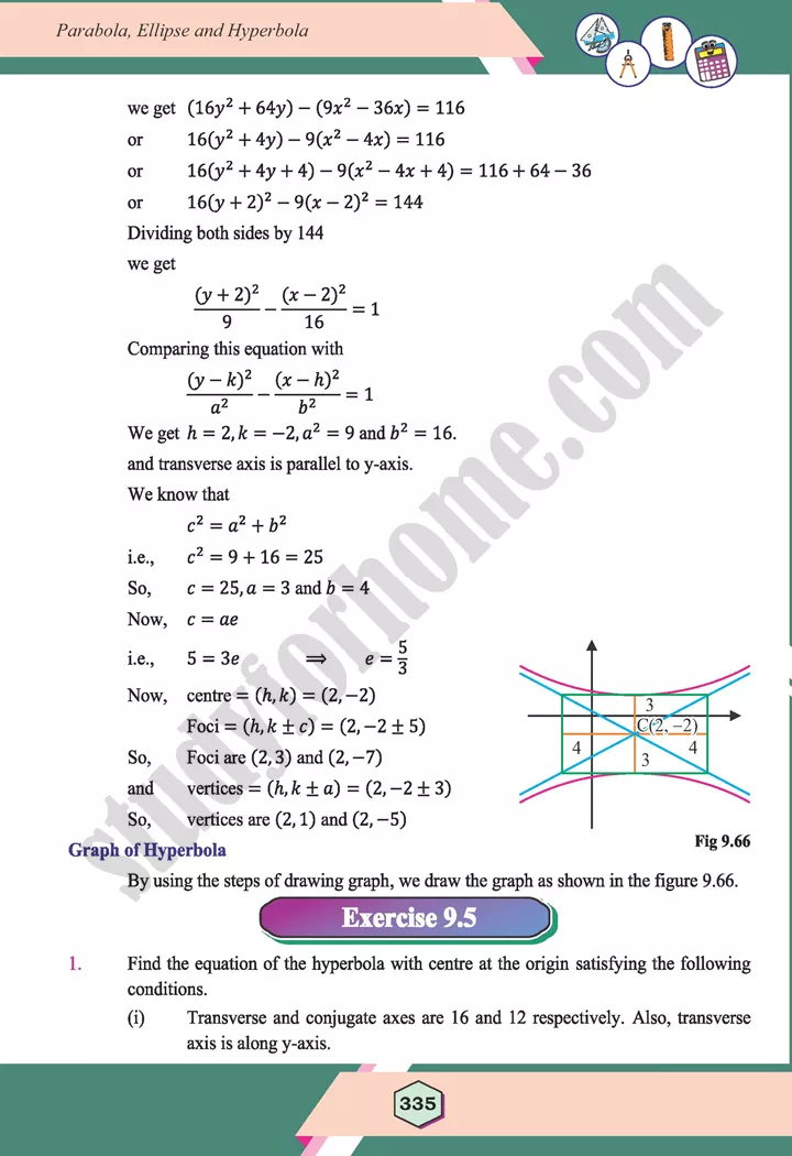 unit 9 parabola ellipse and hyperbola maths 12th 62