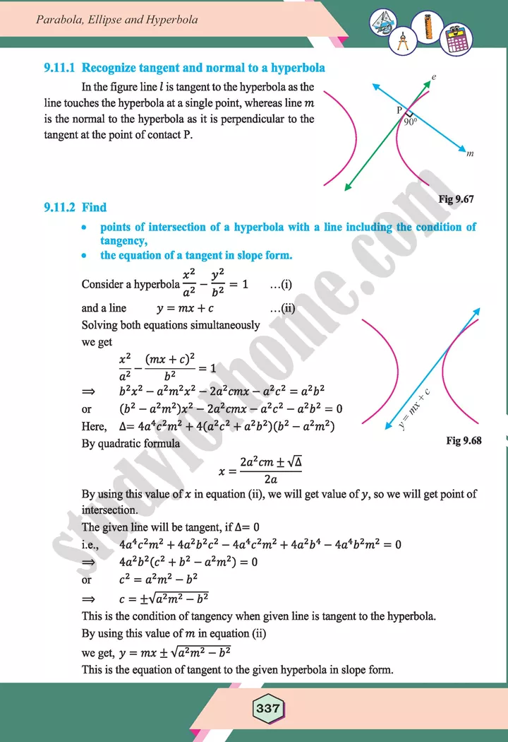 unit 9 parabola ellipse and hyperbola maths 12th 64