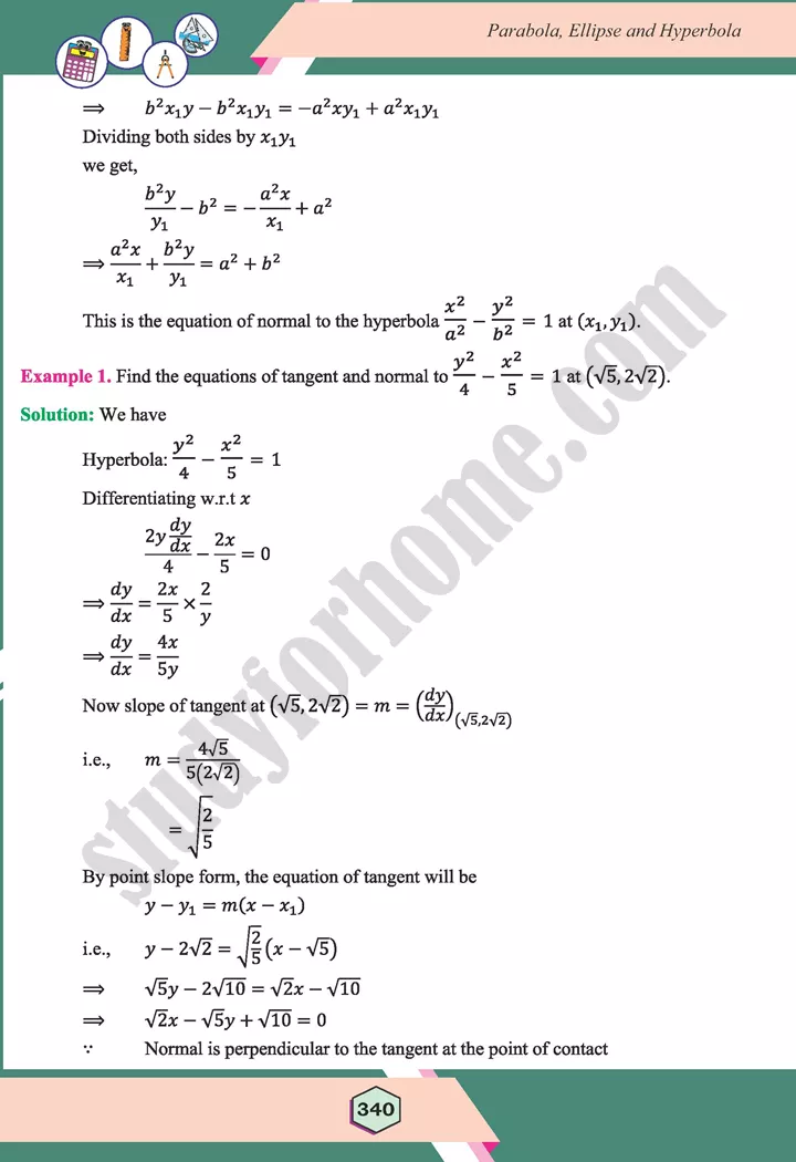 unit 9 parabola ellipse and hyperbola maths 12th 67