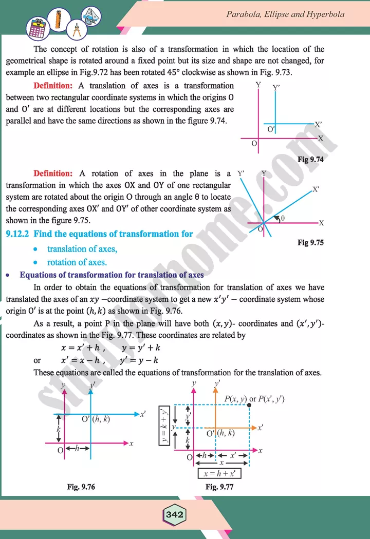 unit 9 parabola ellipse and hyperbola maths 12th 69