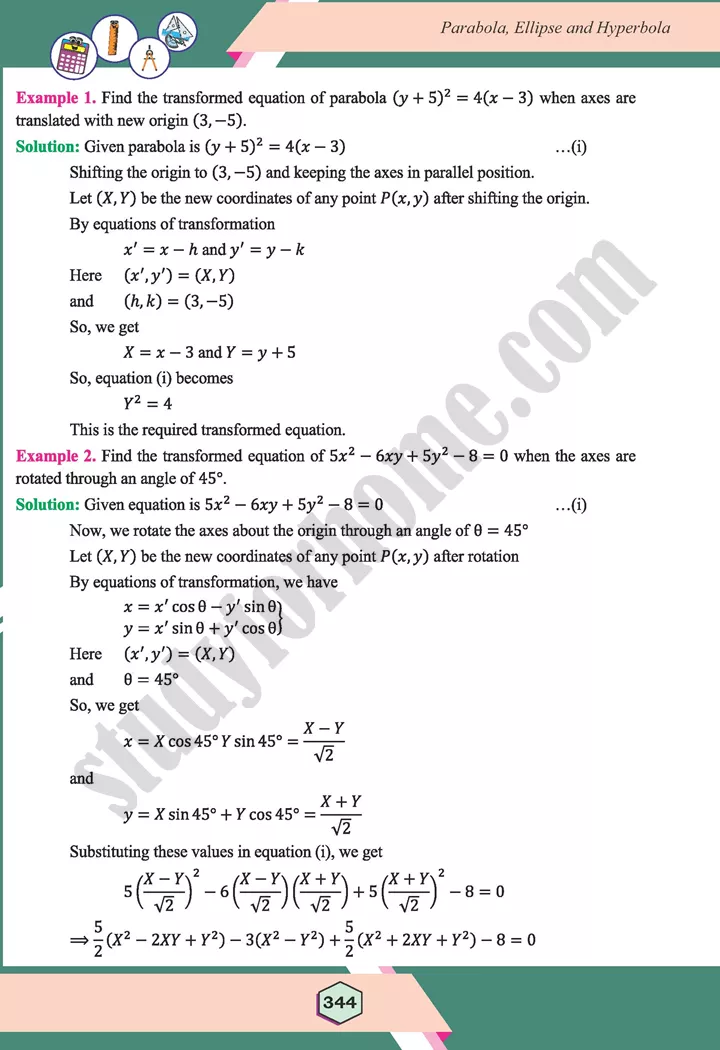 unit 9 parabola ellipse and hyperbola maths 12th 71