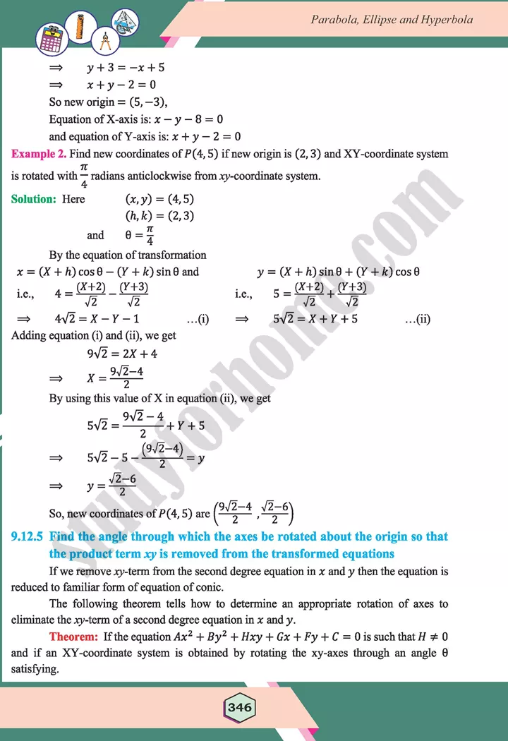 unit 9 parabola ellipse and hyperbola maths 12th 73