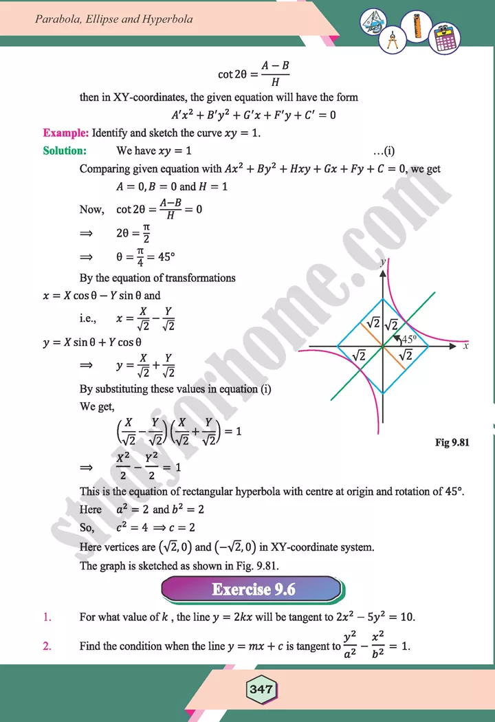 unit 9 parabola ellipse and hyperbola maths 12th 74