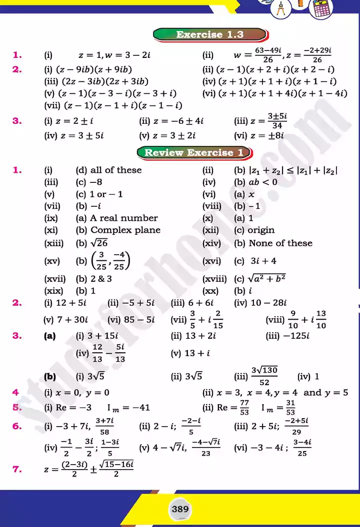 answers mathematics 11th text book 02