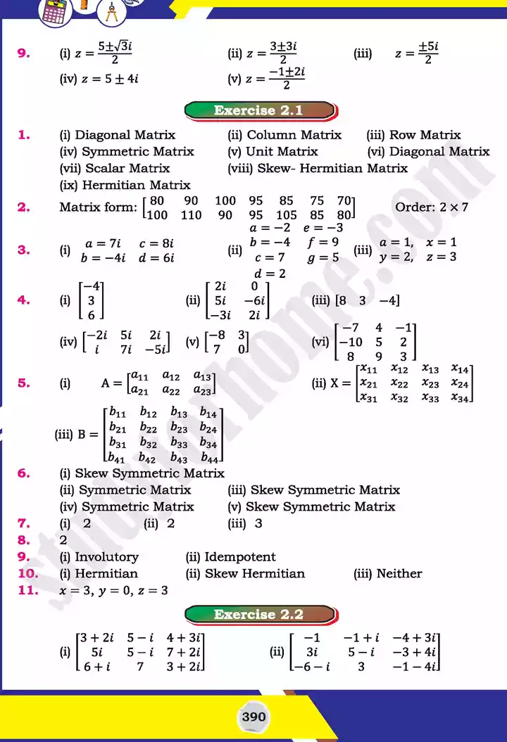 answers mathematics 11th text book 03