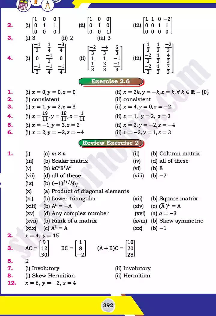 answers mathematics 11th text book 05